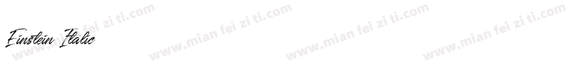 Einstein Italic字体转换
